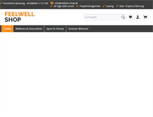 Tablet Screenshot of feel-well-shop.de